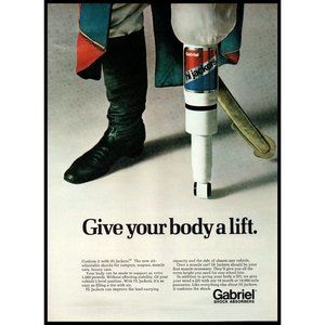 1971 Gabriel Hi Jackers Shock Absorbers Vintage Print Ad Pirate Pegleg Wall Art